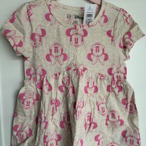 NWT Minnie Mouse GAP Peplum Top Size 3 years